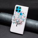 For Infinix Smart 6 Colored Drawing Pattern Leather Phone Case(Little Tree)