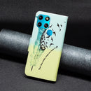For Infinix Smart 6 Colored Drawing Pattern Leather Phone Case(Feather)