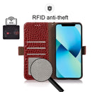 For Xiaomi 12 Pro Crocodile Top Layer Cowhide Leather Phone Case(Red)