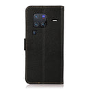 For vivo X80 Pro KHAZNEH Side-Magnetic Litchi Genuine Leather RFID Phone Case(Black)