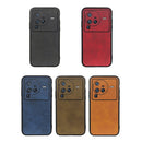 For vivo X80 Pro Accurate Hole Two-color Calf Texture PU Phone Case(Red)
