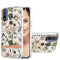 For Motorola Moto G Pure Ring IMD Flowers TPU Phone Case(Green Gardenia)