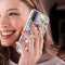 For Motorola Moto G Pure Ring IMD Flowers TPU Phone Case(Purple Peony)