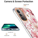 For Nokia G21 / G11 Ring IMD Flowers TPU Phone Case(Pink Gardenia)