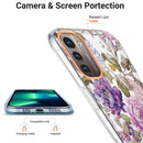 For Nokia G21 / G11 Ring IMD Flowers TPU Phone Case(Purple Peony)