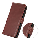 For OPPO Reno7 4G Global/F21 Pro 4G Crazy Horse Top Layer Cowhide Leather Phone Case(Brown)