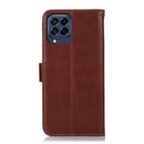 For Samsung Galaxy M53 5G Crazy Horse Top Layer Cowhide Leather Phone Case(Brown)