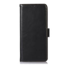 For Xiaomi 12 Pro Crazy Horse Top Layer Cowhide Leather Phone Case(Black)