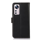For Xiaomi 12 Pro Crazy Horse Top Layer Cowhide Leather Phone Case(Black)