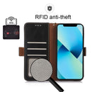 For Xiaomi 12 Pro Crazy Horse Top Layer Cowhide Leather Phone Case(Black)