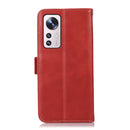 For Xiaomi 12 Pro Crazy Horse Top Layer Cowhide Leather Phone Case(Red)