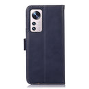 For Xiaomi 12 Pro Crazy Horse Top Layer Cowhide Leather Phone Case(Blue)