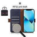 For Xiaomi 12 Pro Crazy Horse Top Layer Cowhide Leather Phone Case(Blue)
