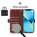For Xiaomi 12 Pro Crazy Horse Top Layer Cowhide Leather Phone Case(Brown)