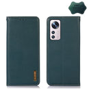 For Xiaomi 12 Pro KHAZNEH Nappa Top Layer Cowhide Leather Phone Case(Green)
