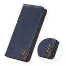 For Xiaomi 12 Pro KHAZNEH Nappa Top Layer Cowhide Leather Phone Case(Blue)