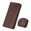 For Xiaomi 12 Pro KHAZNEH Nappa Top Layer Cowhide Leather Phone Case(Brown)
