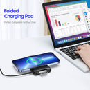 DUZZONA W2 15W QI Wireless Charger Phone Holder with Ambient Light(Black)