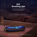 DUZZONA W2 15W QI Wireless Charger Phone Holder with Ambient Light(Black)