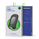 DUZZONA W2 15W QI Wireless Charger Phone Holder with Ambient Light(Black)