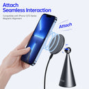 DUZZONA W3 3 in 1 15W MagSafe Magnetic Wireless Charger with Phone Holder & Car Holder(Black)