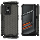 For OPPO Realme GT Neo3 5G China Shockproof Honeycomb PC + TPU Protective Case(Black)