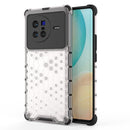 For vivo X80 5G China Shockproof Honeycomb PC + TPU Protective Case(White)
