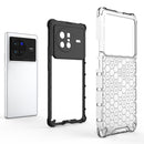 For vivo X80 5G China Shockproof Honeycomb PC + TPU Protective Case(Black)