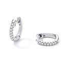 S925 Sterling Silver Simple Ear Buckle Women Earrings, Size:S(Silver)