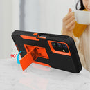 For Samsung Galaxy A13 5G Magnetic Holder Phone Case(Black + Orange)