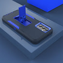 For Samsung Galaxy A13 5G Magnetic Holder Phone Case(Sapphire Blue + Dark Blue)