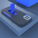 For Samsung Galaxy A22 5G Magnetic Holder Phone Case(Sapphire Blue + Dark Blue)