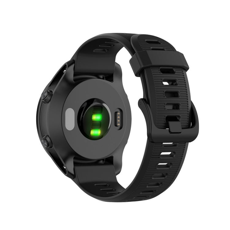 For Garmin Forerunner 945 Silicone Watch Band(Black)