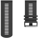 For Garmin Forerunner 245 Two-tone Silicone Watch Band(Black + Grey)