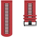 For Garmin Forerunner 245 Two-tone Silicone Watch Band(Red + Black)
