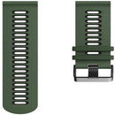 For Garmin Forerunner 245 Two-tone Silicone Watch Band(Army Green + Black)