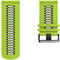 For Garmin Forerunner 245 Two-tone Silicone Watch Band(Lime + Black)