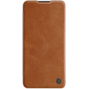 For Xiaomi Redmi K50 / K50 Pro NILLKIN QIN Series Pro Sliding Camera Cover Leather Phone Case(Brown)