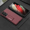 For Samsung Galaxy S21 Ultra 5G GKK Ultra-thin Shockproof Phone Case with Holder & Pen Slots & Stylus Pen(Black)