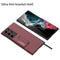 For Samsung Galaxy S22 Ultra 5G GKK Ultra-thin Shockproof Phone Case with Holder(Red)