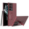 For Samsung Galaxy S22 Ultra 5G GKK Ultra-thin Shockproof Phone Case with Holder(Red)