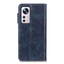 For Xiaomi 12 Pro S-Type Stitching Calf Texture Leather Phone Case(Blue)