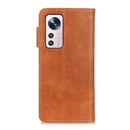 For Xiaomi 12 Pro S-Type Stitching Calf Texture Leather Phone Case(Brown)