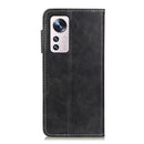 For Xiaomi 12 / 12X S-Type Stitching Calf Texture Leather Phone Case(Black)