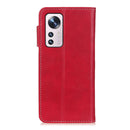For Xiaomi 12 / 12X S-Type Stitching Calf Texture Leather Phone Case(Red)