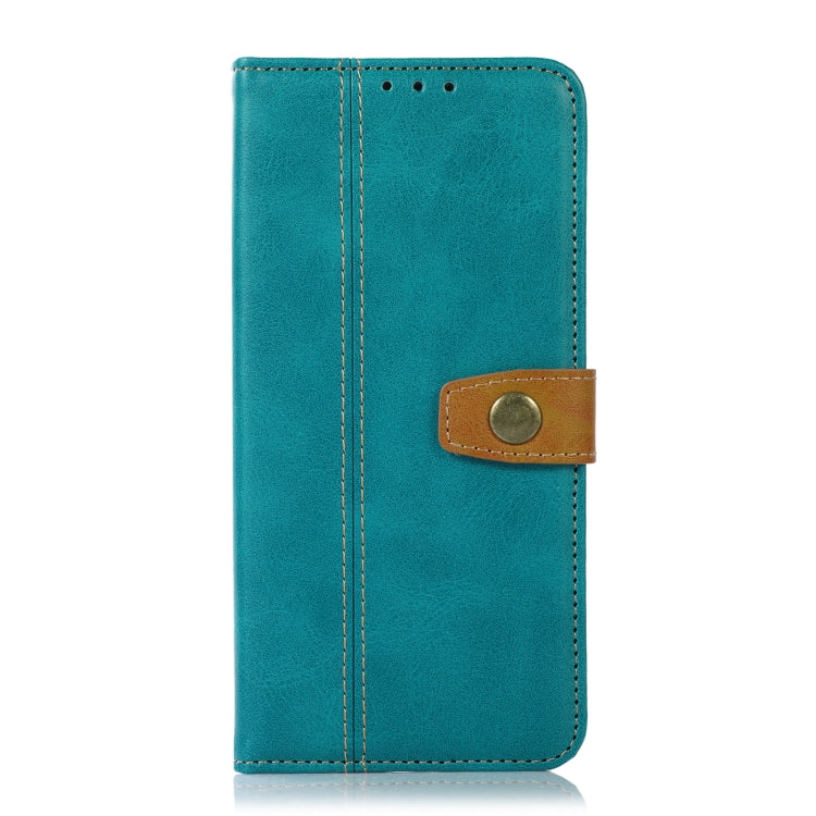 For OnePlus Nord CE 2 5G Stitching Thread Calf Texture Leather Phone Case(Light Green)