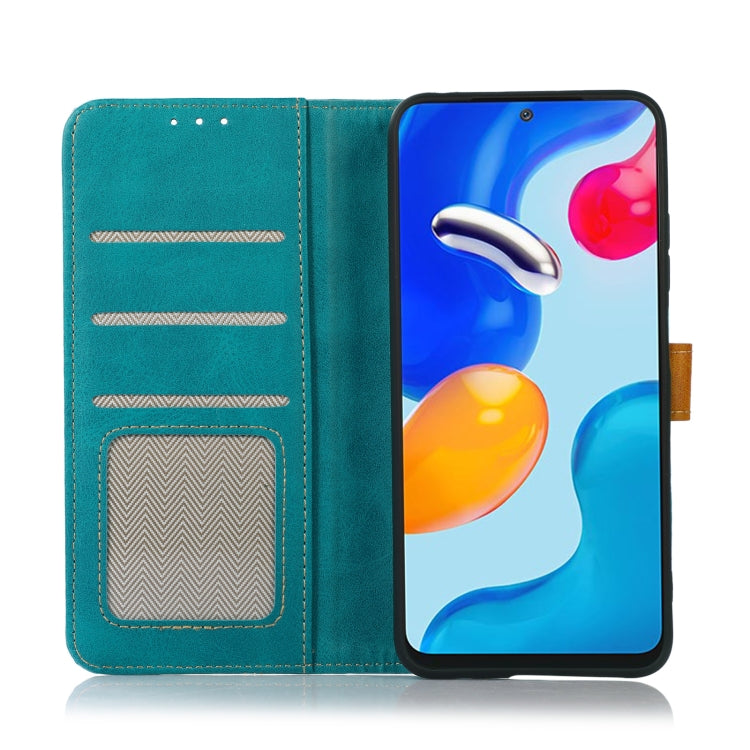 For OnePlus Nord CE 2 5G Stitching Thread Calf Texture Leather Phone Case(Light Green)