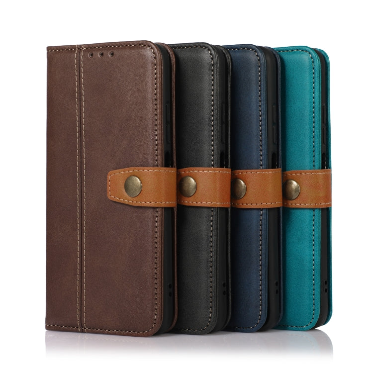 For OnePlus Nord CE 2 5G Stitching Thread Calf Texture Leather Phone Case(Light Green)