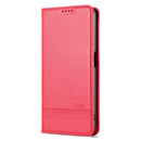 For OPPO K10 / A96 4G / Realme 9i AZNS Magnetic Calf Texture Flip Leather Phone Case(Red)