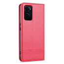 For OPPO K10 / A96 4G / Realme 9i AZNS Magnetic Calf Texture Flip Leather Phone Case(Red)